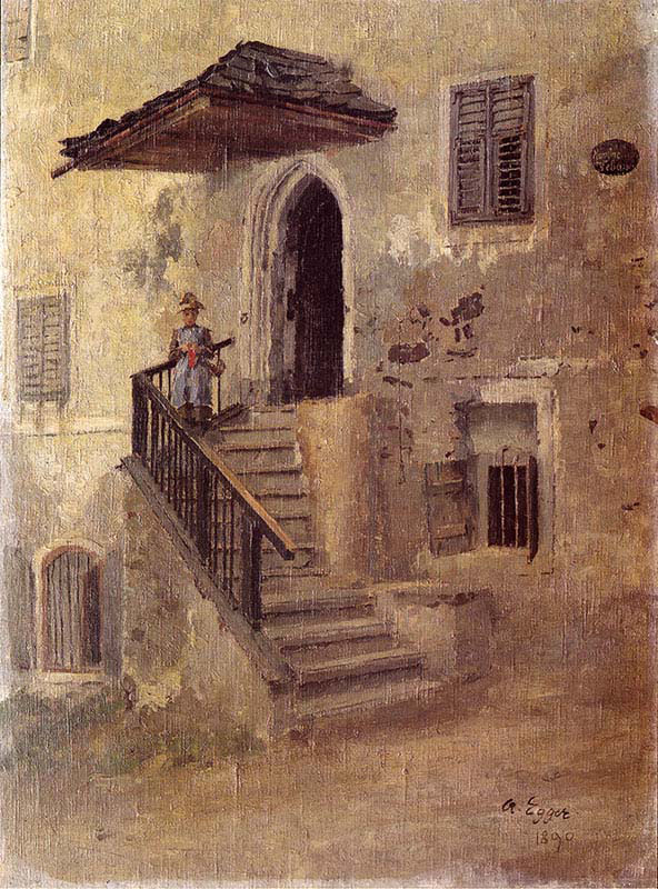 On the Stairs 